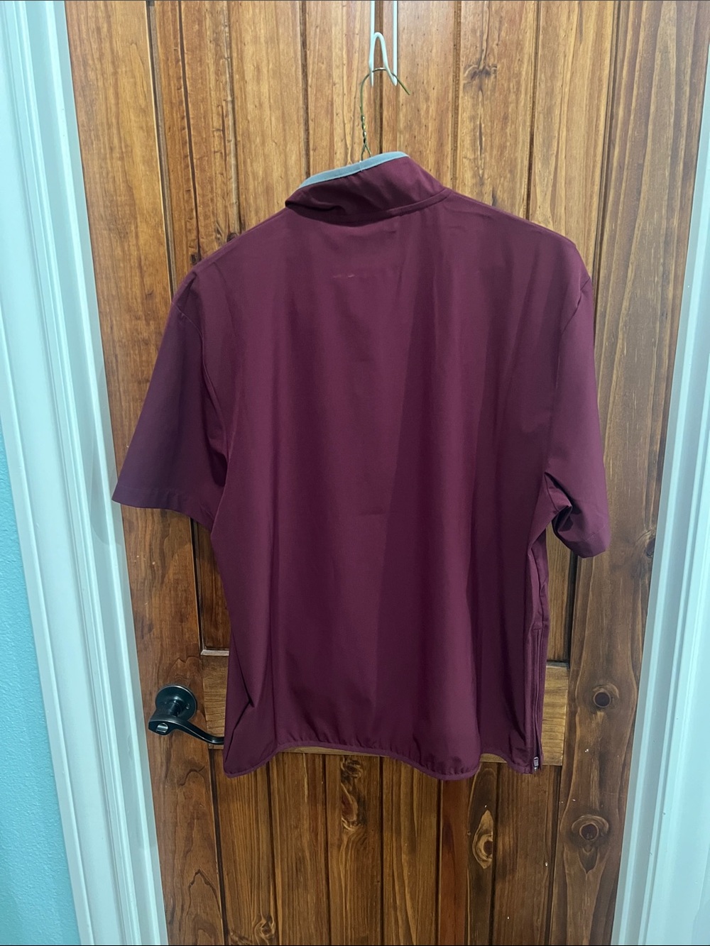 Texas A&M maroon short sleeve pull over - Picture 3 of 6
